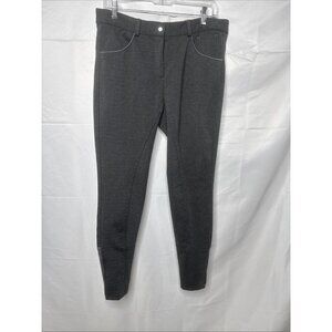 HR Farm Breeches Sz 34 Grey Full Seat Silicone Grip Equestrian Riding Pants NEW
